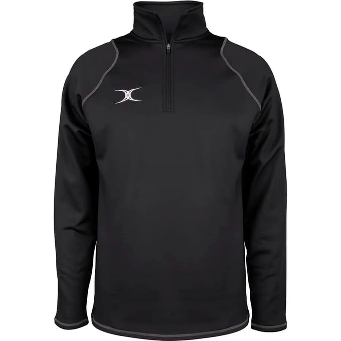 Gilbert Quest 2 1/4 Zip Flc Jnr Zwart - 3 - 4 Yrs