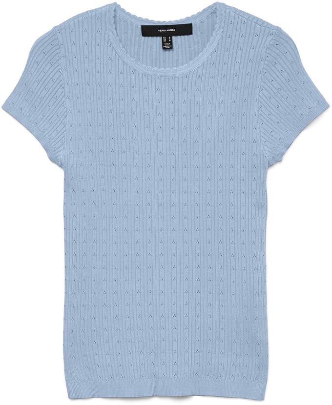 VERO MODA - VMSILJE C/S O-NECK POINTELLE PULL NOOS - Dames - Gebreide truien