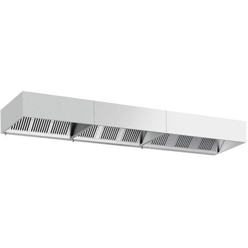 GGM Gastro Kastenhaube - 5000mm - mit Filter & Lampe Zilver