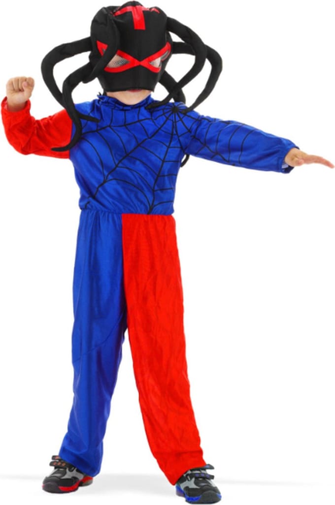 Folat - Spider kinderkostuum 9-11 jaar. Size L 134-152