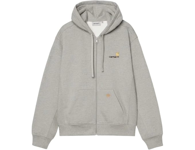 Carhartt Amercian Script Jas Met Capuchon Grijs