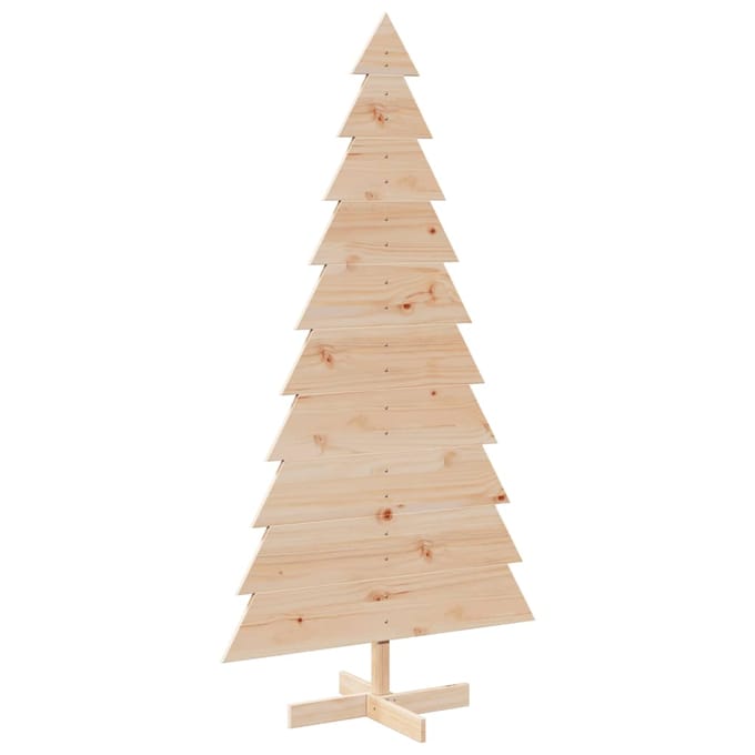 vidaXL - Kerstdecoratie - kerstboom - 180 - cm - massief - grenenhout