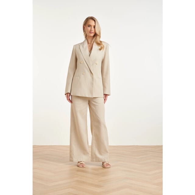 Smashed Lemon Double-breasted blazer met subtiele glitter |
