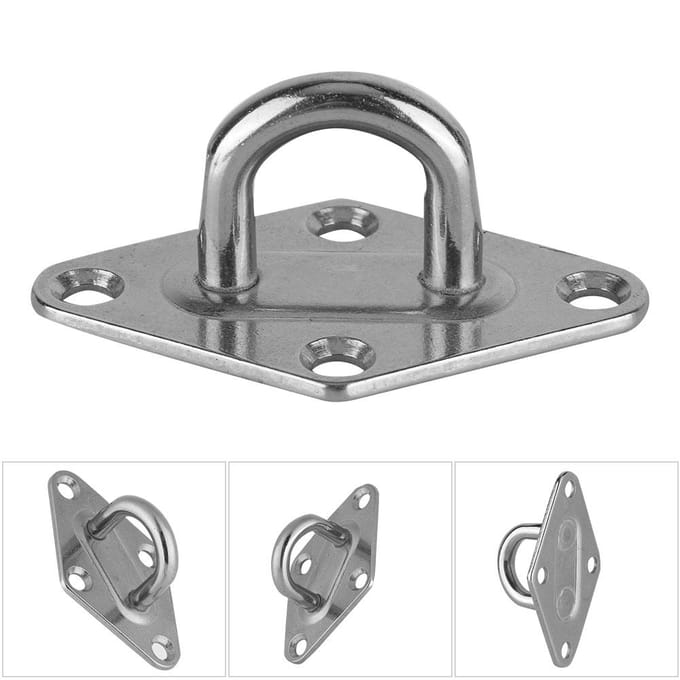 304 Roestvrij Staal Boot Diamant Pad Oogplaat Marine Kwaliteit Boot/Jacht Accessoire 5mm gray