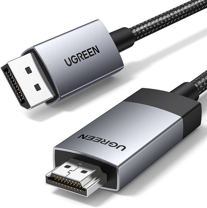 Ugreen - DP119 - DisplayPort/HDMI 4K 60Hz kabel 1m - grijs