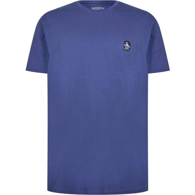 Original Penguin Heren Basic T-shirt met ronde hals (Indigo)