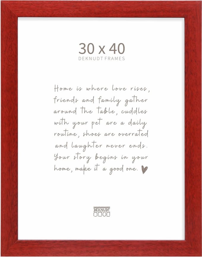 Deknudt Frames fotolijst S226K4 - rood - hout - breed - 30x40 cm