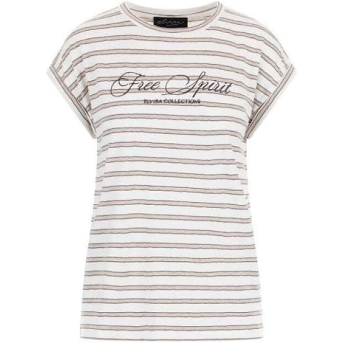 Elvira Collections Top luna striped creme