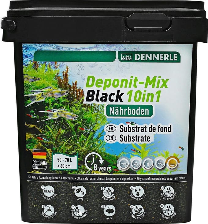 Dennerle deponit mix black 10 in 1 - Lange Termijn Voedingsbodem - Inhoud: 2,4 kilo