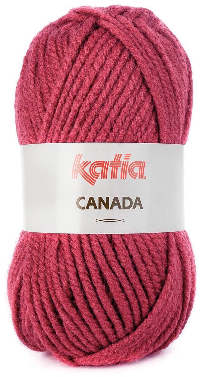 Katia Canada - 45 donkerroos - Acryl Garen