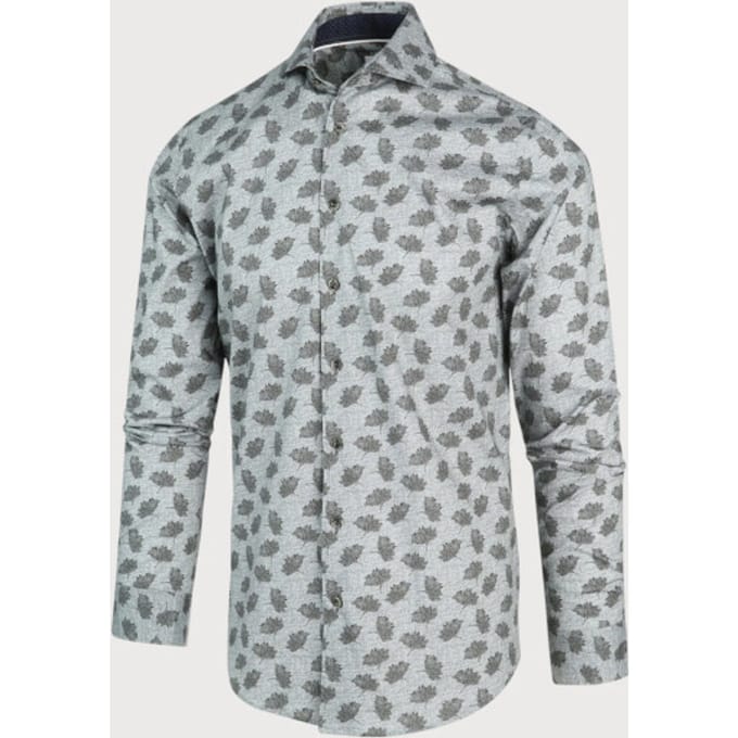 Blue Industry Groen print overhemd |