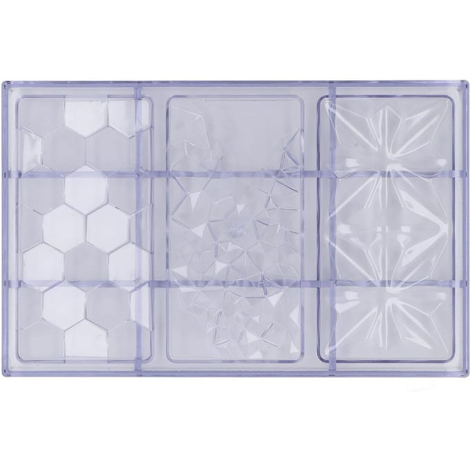 3-in-1 Chocoladereep Vormen Polycarbonaat Standaard Chocoladereep Maken Sjabloon voor Thuis L(for 6.5-9kg) gray