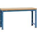 Manuflex werkbank Profi standaard, Tafelblad multiplex B 1750 x D 700, briljantblauw
