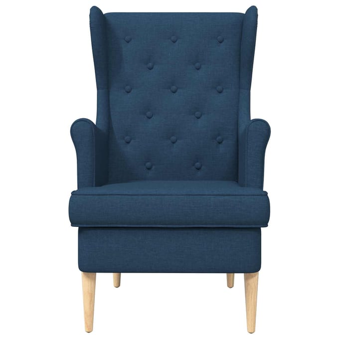 vidaXL - Fauteuil - Blauw - Stof