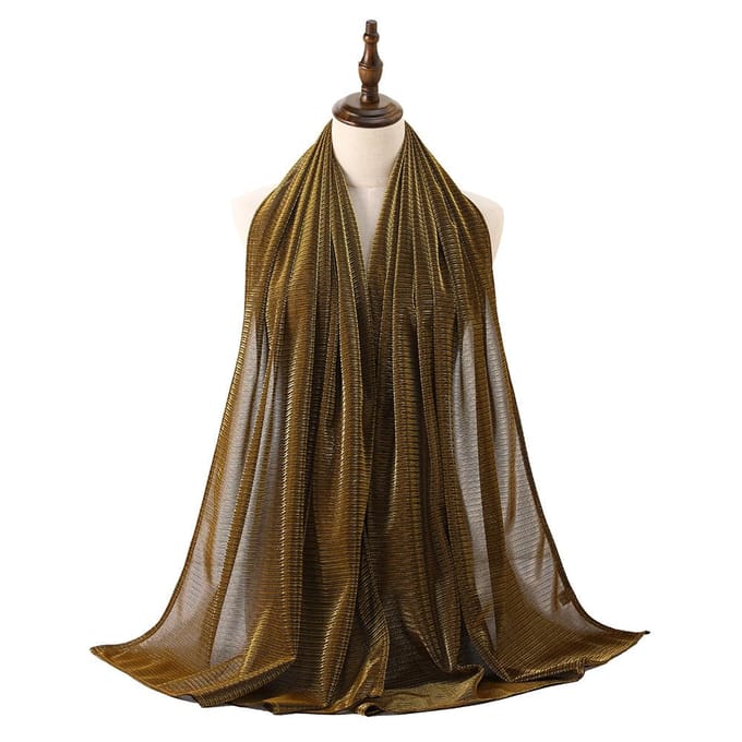 Hoofddoek Elastisch Gouddraad Modieuze Dames Hoofddoek Cover Accessoires 70*175CM