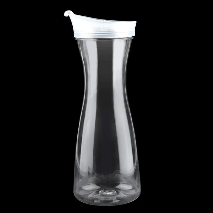 600ml Acryl Transparante Sapfles Waterkan IJskoude Sapkan met Deksel voor Bar Thuisgebruik L