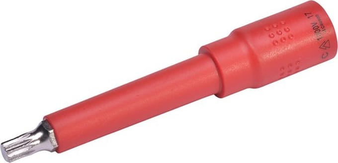 SW-Stahl 05924L-M8 dopsleutelinzet 3/8 inch I voor geïsoleerde VDE-ratel I binnenspline bitinzet