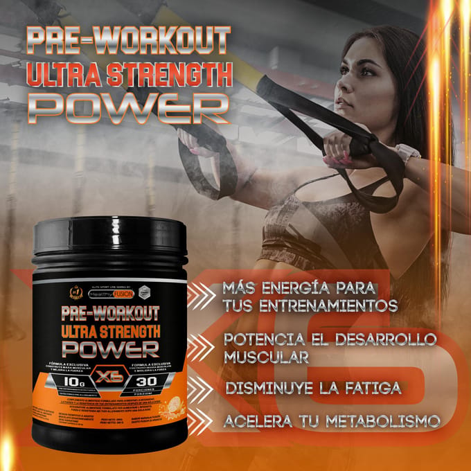 Healthy Fusion Pre WorkOut Sabor Naranja