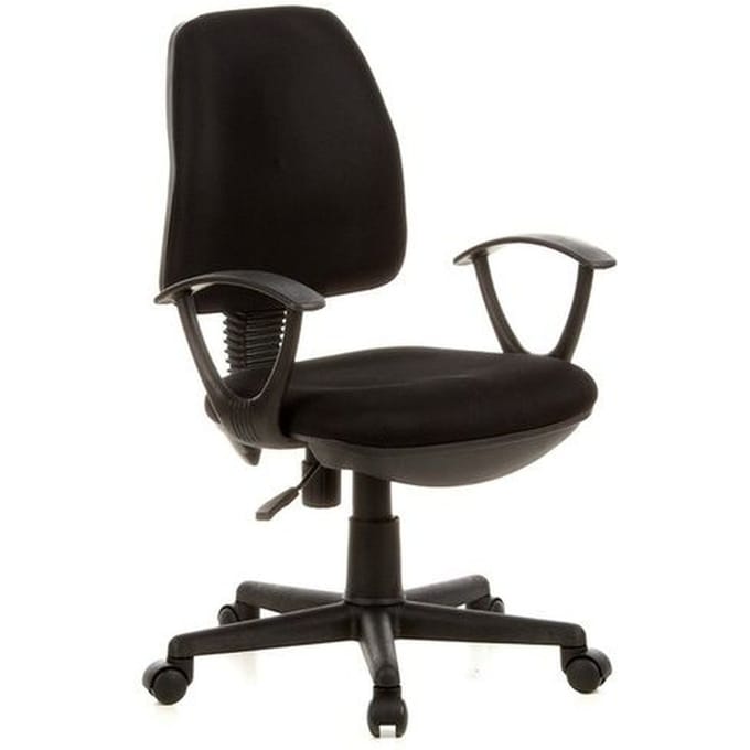 hjh office CITY 10- Bureaustoel - Stof - zwart