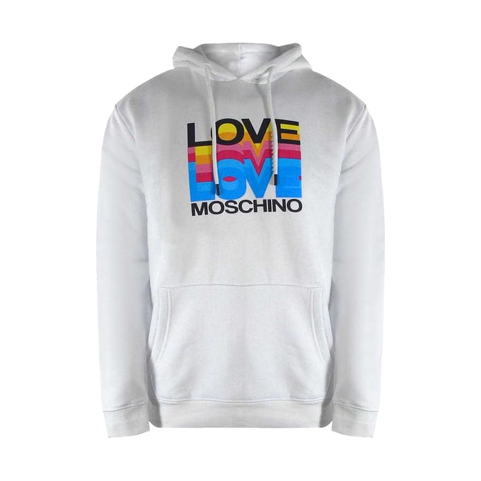 Love Moschino Dames/Dames Multi Logo Hoodie (Wit)