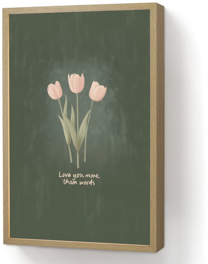 Tulpen - Roze - Tekst - Love