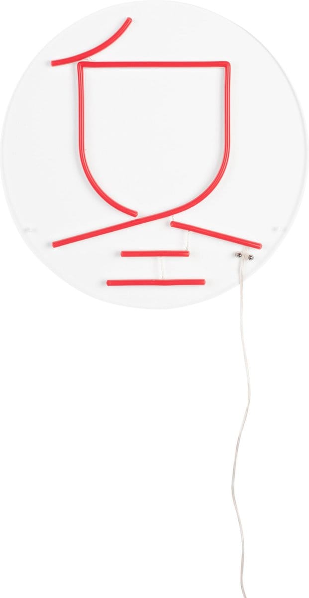 Dutchbone Sya Winter Neon Wandlamp - Oranje
