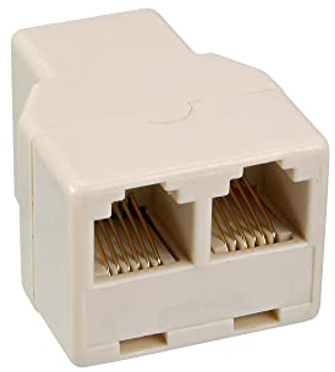 Modulaire verdeler 1x RJ12 naar 2x RJ12 voor optimale verdeling