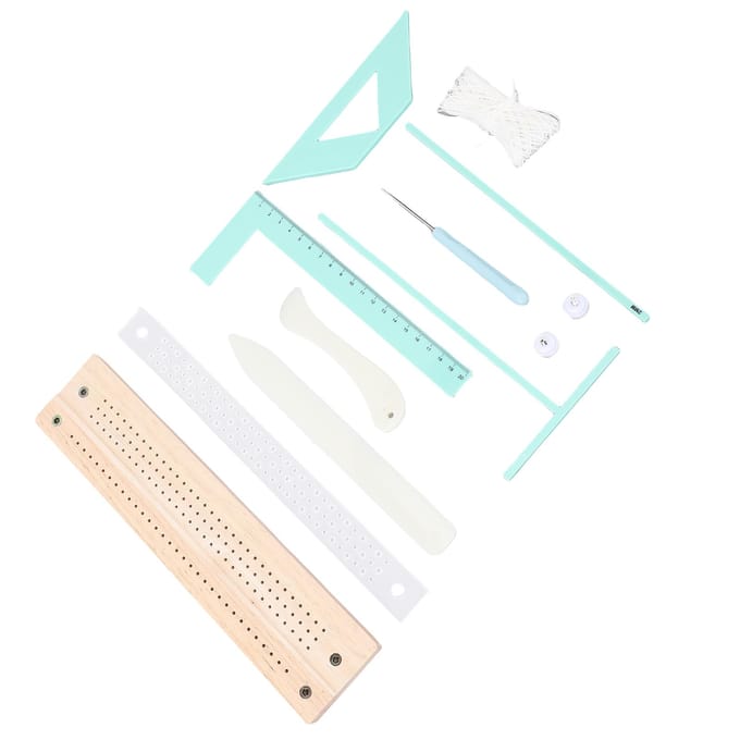Boekbindbenodigdheden Kit Multifunctionele Draagbare Boekbinden Scrapbooking Gereedschapsset voor Dagboek Mini white