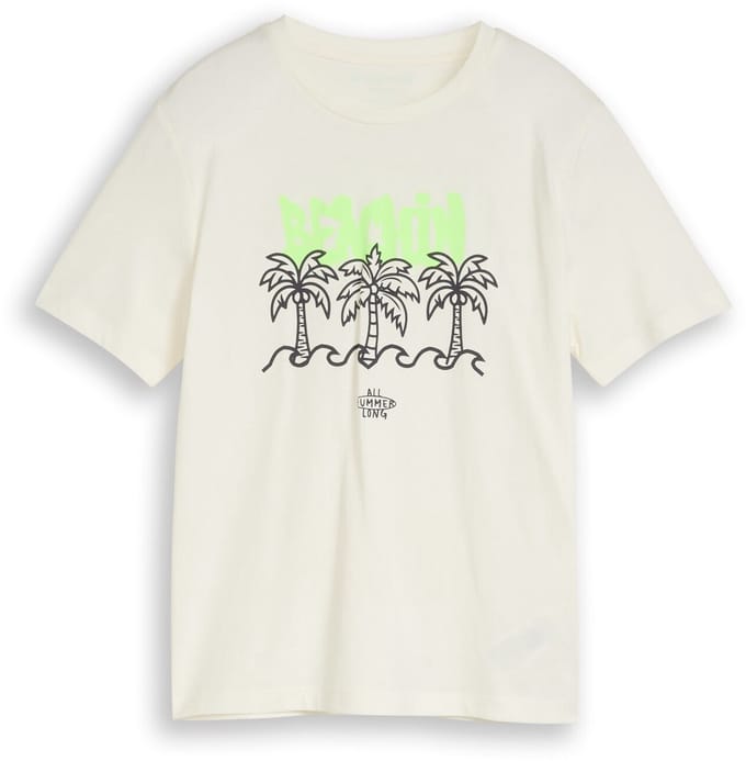 Tom Tailor - T-shirt met print - Maat 152 - Wool White