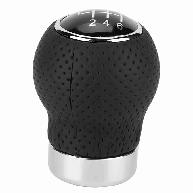 6 Versnellingen Universele Auto Versnellingspookknop Stick Kop Schakelaar Handgreep Hendel black