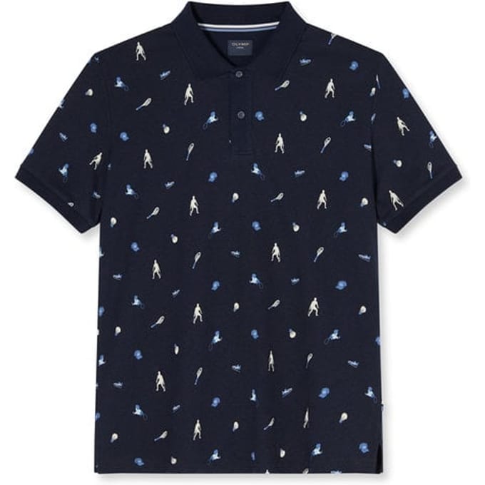 OLYMP Casual Jersey, Marineblauw