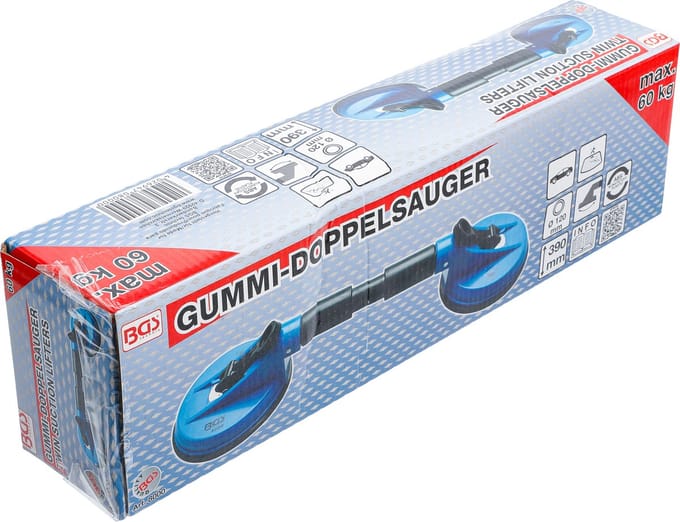 BGS Rubber-dubbelzuiger ABS met flexibele koppen Ø 120 mm 390 mm