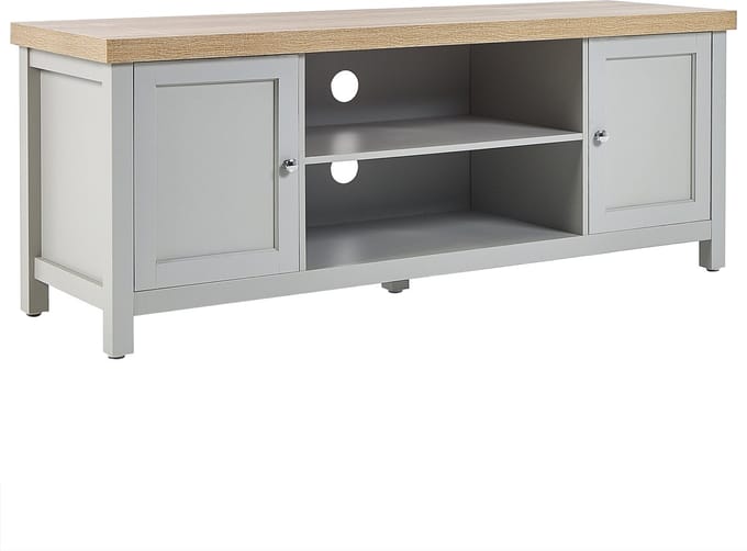 HAMP - TV-meubel - Lichtgrijs - Vezelplaat