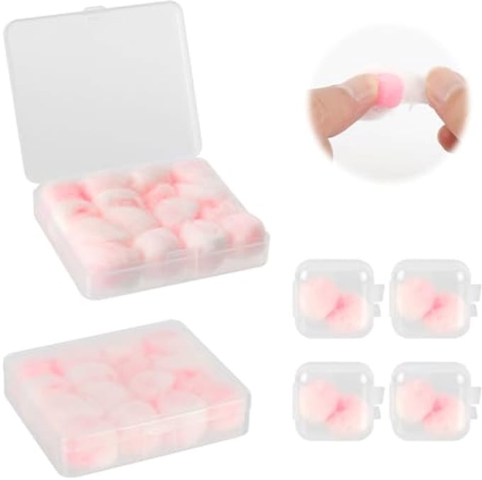 Mouldable Wax Earplugs for Noise Reduction and Swimming - 20 Pairs