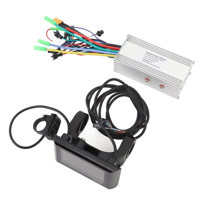 Kit contrôleur de moteur 36V 48V 60V 1000W 38A Alliage d'aluminium Contrôleur sans balais 5540 avec écran LCD SW900 pour électrique gray