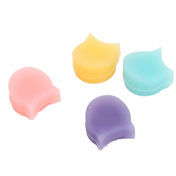 4 STUKS Kleurrijke Klarinet Duimsteun Siliconen Beschermer Kussen Blaasinstrument Accessoires beige