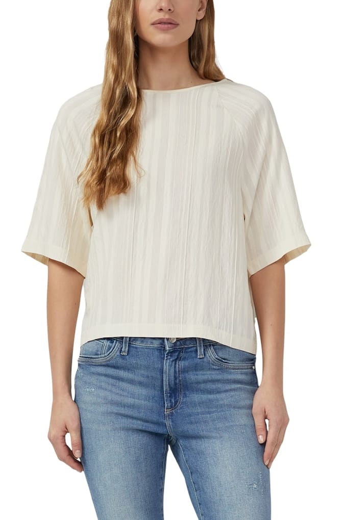 s.Oliver T-shirts Beige Talla: 38 | Blusas Outlet | Mujer | Marrón