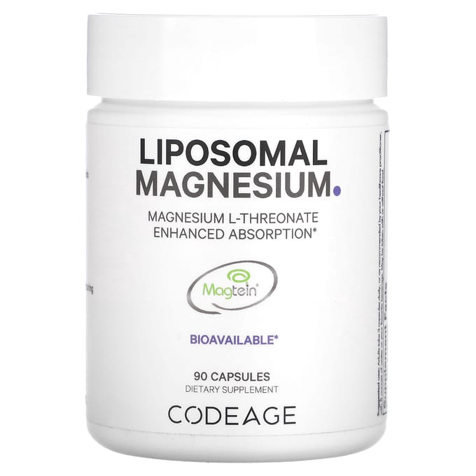 Magnésium L-Thréonate Liposomal, 90 Gélules Végétales