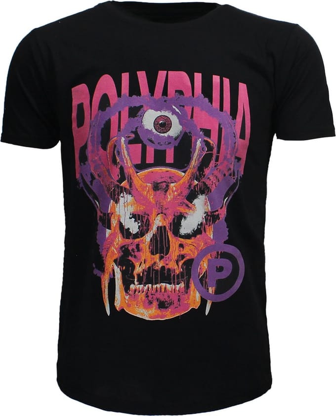Polyphia Vibrant Skull T-Shirt - Officiële Merchandise - M