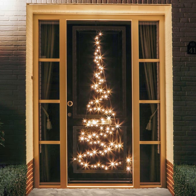 Fairybell - Deurkerstboom - 210CM-120LEDs - Warm wit met twinkle