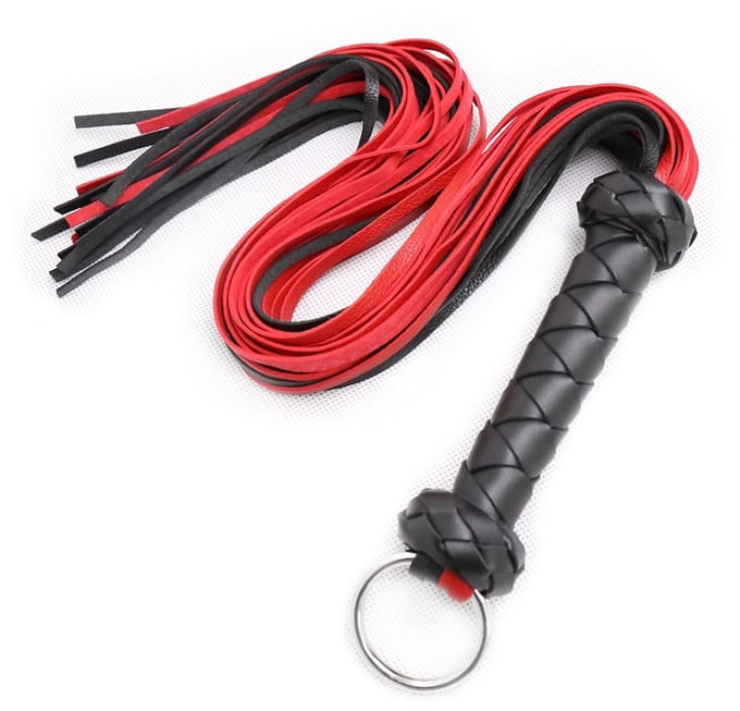 Smart Moves - Flogger - PU Leer - 72 cm - Rood/Zwart