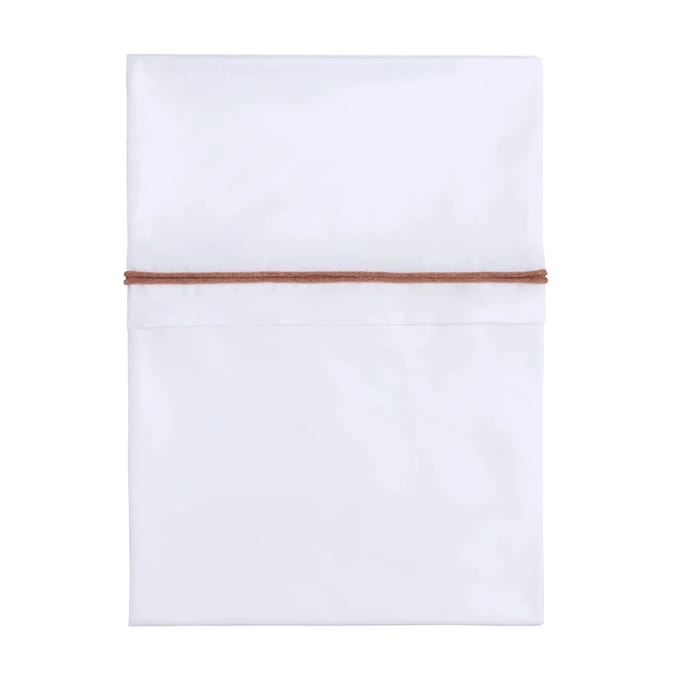 Baby's Only Wieglaken gebreide bies - Koper-Honey Mêlee/Wit - 80x100 cm - 100% egyptisch katoen