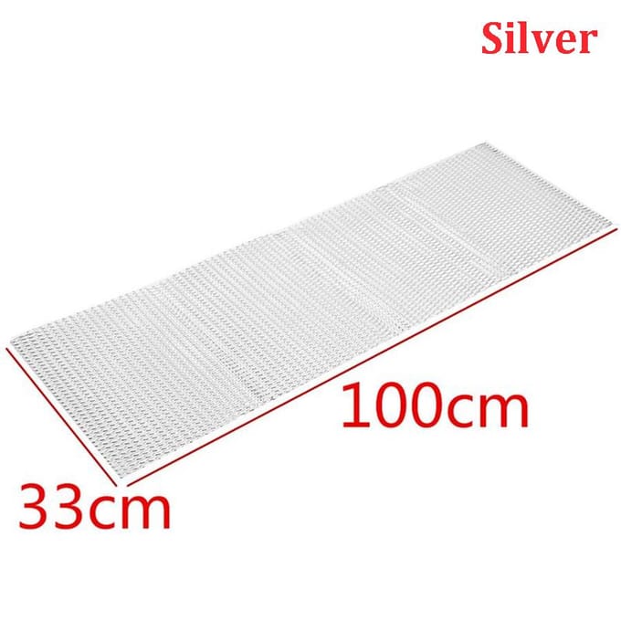 Filet de calandre en aluminium de Style losange argenté de 40  x 13 , maille de 8mm x 16mm white