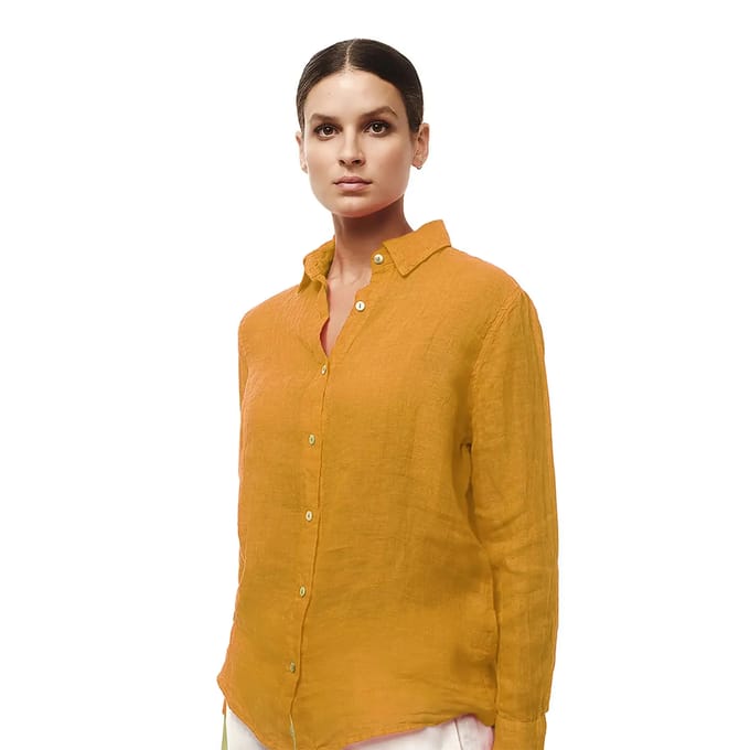 Dames lange mouw blouse in gaas Haris Cotton Essentials
