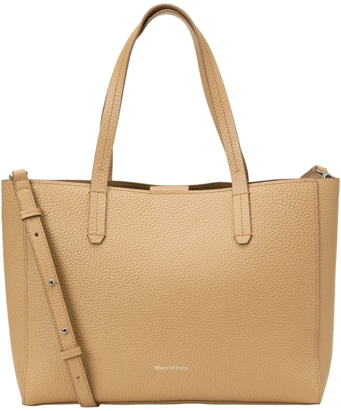 Marc O'Polo Schoudertas Busin Shopper Pure Sand Lichtbruin