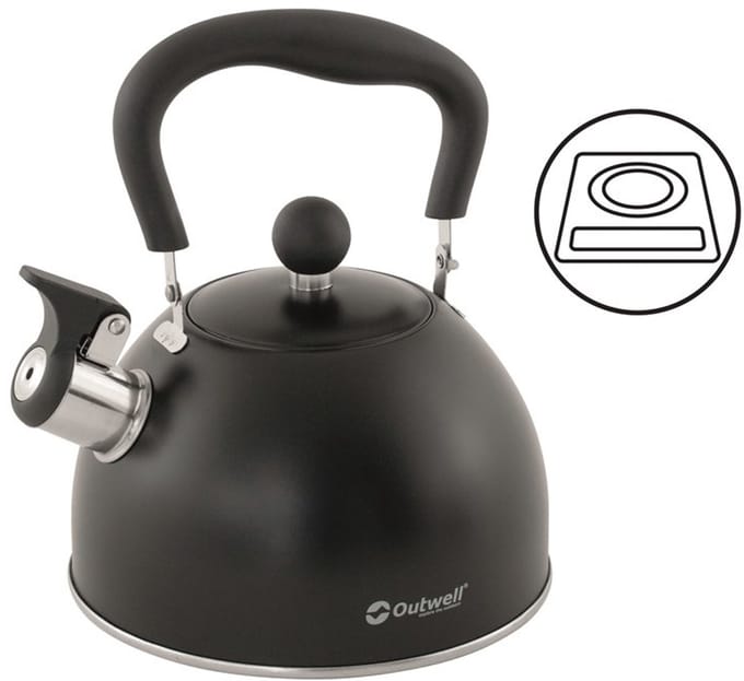 Outwell Tea Break Lux Kettle M Campingketel 1.8 L Zwart