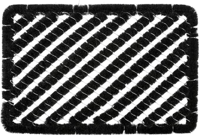 Benson Vuilafstotende borstelmat - 40 x 60 cm - zwart - binnen en buiten