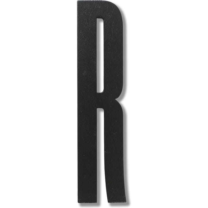 DESIGN LETTERS - Houten letters - zwart - R