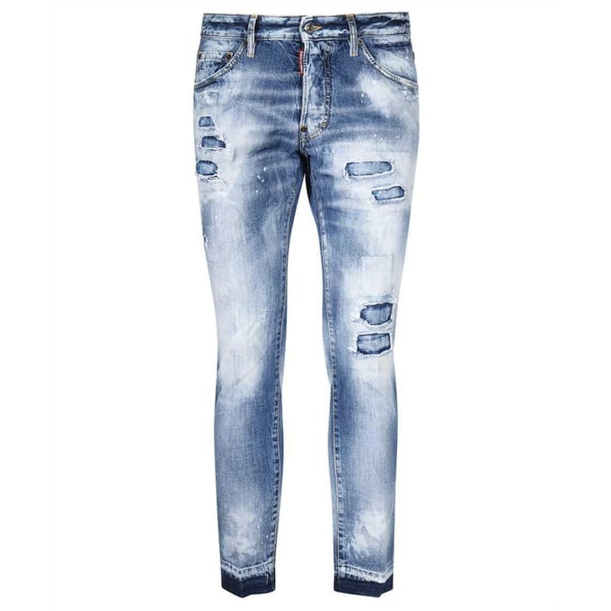 Dsquared2 Cool Guy Cropped Blauwe Denim Broek