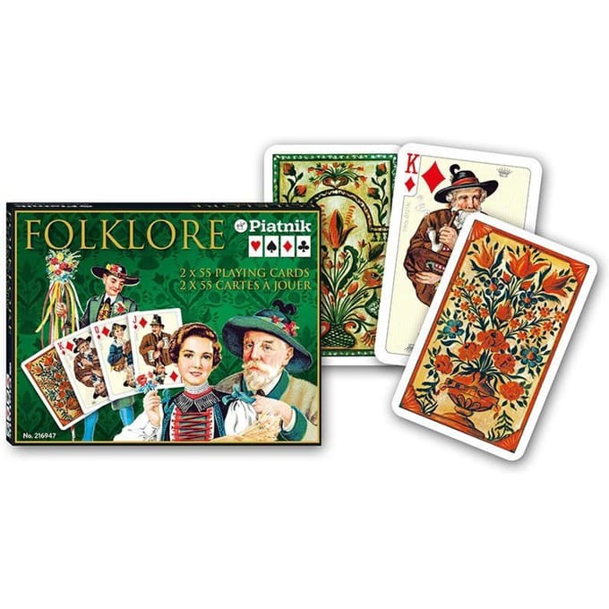 Piatnik Speelkaarten Folklor - 2 Dekken in Luxe Doos